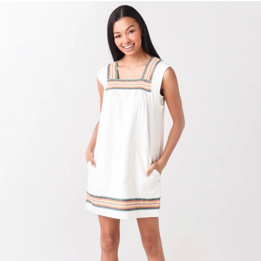 Faherty Hailee Dress ALS-Apres Soleil Stripe - Size S